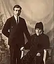 Aisa Hakimcan ja äitinsä Meryam Alautdin Tampereella vuonna 1921.