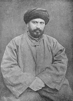 Jamal al-din al-Afghani valokuvassa vuodelta 1883.