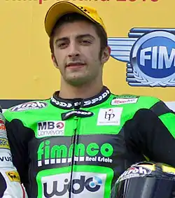 Andrea Iannone Australian Grand Prix'n palkintojenjaossa 2010