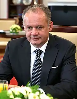 Andrej Kiska vuonna 2014.