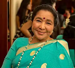 Asha Bhosle vuonna 2015.