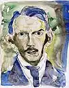 Självporträtt/Selfportrait (watercolour)