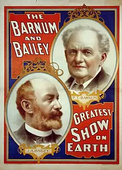 Barnum and Bailey -sirkuksen mainosjuliste (1897)