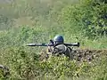 Romanialainen sotilas RPG-7 paikallisesti tuotetun version AG-7 kanssa.