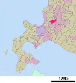 Bibain sijainti Hokkaidōn prefektuurissa