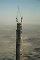 11. maaliskuuta 2008Burj Dubain ylimmät kerrokset rakennetaan teräksestä.