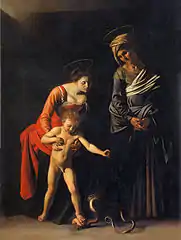 Madonna ja käärme, 1606.