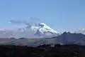 Cotopaxi-tulivuoren huippu (5 897 m).