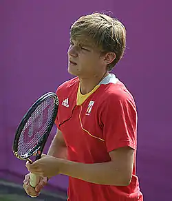 David Goffin olympialaisissa vuonna 2012.