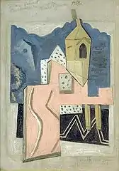 Stuart Davis, Steeple and Street, 1922