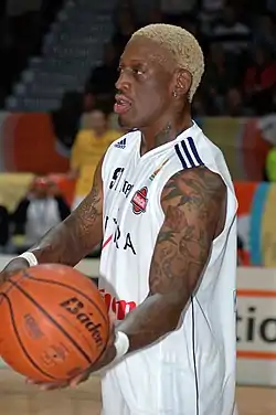 Rodman pelaamassa Suomessa marraskuussa 2005.