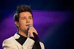 Didrik Solli-Tangen Melodi Grand Prix -musiikkitapahtumassa Norjassa vuonna 2010.