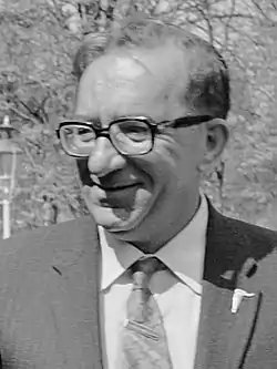 Dom Mintoff vuonna 1974.