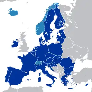 Euroopan unionin sisämarkkinat.