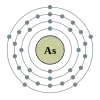 Arseenin elektronikonfiguraatio on 2, 8, 18, 5.