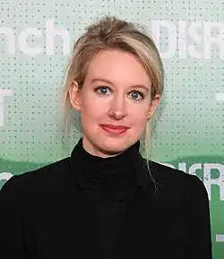 Elizabeth Holmes vuonna 2014.