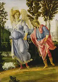 Tobias ja enkeli. Filippino Lippi, n. 1472–148.