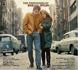 Studioalbumin The Freewheelin’ Bob Dylan kansikuva