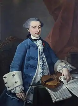 Gaetano Pugnani vuonna 1754.