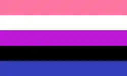 Genderfluid pride-lippu