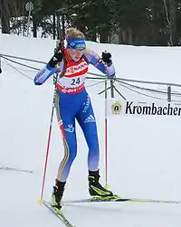 Helena Jonsson Östersundin MM-kisoissa 2008