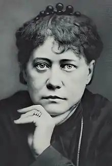 H. P. Blavatsky vuonna 1877 New Yorkissa.