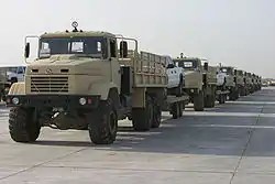 KrAZ-6322 -kuorma-autoja Irakissa.