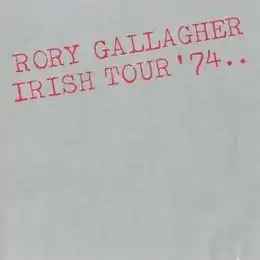 Livealbumin Irish Tour ’74 kansikuva