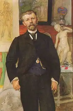 Carl Larsson, Johan Jacob Ahrenberg.