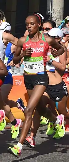 Jemima Sumgong Rion olympialaisissa 2016.