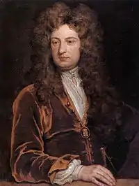 John Vanbrugh. Godfrey Knellerin maalaama muotokuva suunnilleen vuosilta 1704–1710.