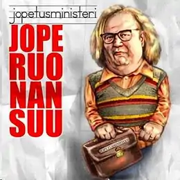 Studioalbumin Jopetusministeri kansikuva