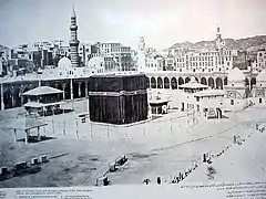 Kaaba ympäristöineen vuonna 1880.