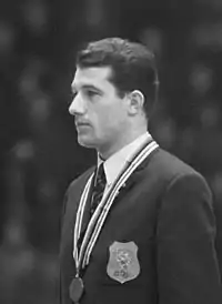 Kees Verkerk Grenoblen vuoden 1968 olympialaisten 1 500 metrin olympiavoittajana.