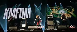 KMFDM esiintymässä vuonna 2011.