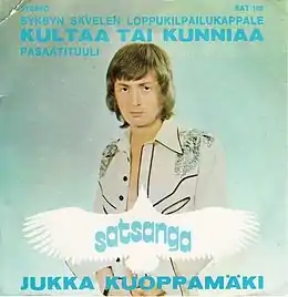 Singlen ”Kultaa tai kunniaa” kansikuva