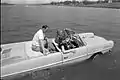 US-presidentti Lyndon B. Johnsonin Amphicar (1965).