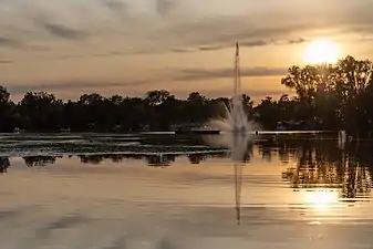 Le lac de Saint-Avertin en 2019.