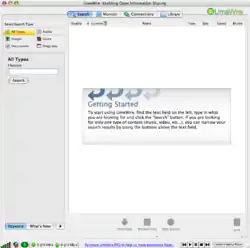 LimeWire, Mac OS X v 10.4.6, J2SE 5