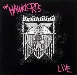 Livealbumin Hawklords Live kansikuva