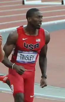 Michael Tinsley Lontoon olympialaisissa 2012.