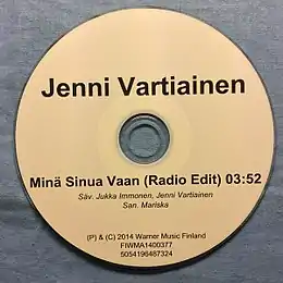 Singlen ”Minä sinua vaan” kansikuva