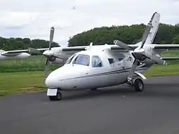 Mitsubishi MU-2 Günteroden lentokentällä Saksassa.