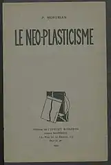 De Stijl -ryhmän julkaisun Le Neo-plasticismen kansi.