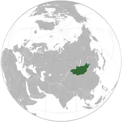 Mongolian kansantasavalta vuonna 1989