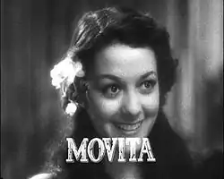 Movita Castaneda Kapina laivalla -elokuvan (1935) trailerissa.