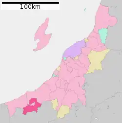 Myōkōn sijainti Niigatan prefektuurissa