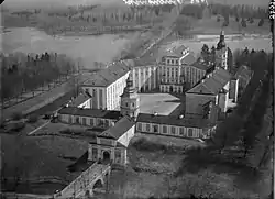 Radvilan Njasvižin palatsilinna (Ilmakuva 1900-luvulta, ennen 2. maailmansotaa)