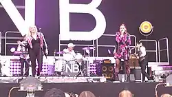 Nylon Beat esiintymässä Suomipop Festivaalissa Jyväskylässä 13. heinäkuuta 2018