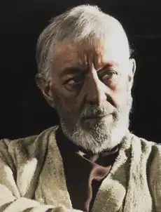 Alec Guinness esitti iäkästä Obi-Wan Kenobia elokuvassa Tähtien sota: Episodi IV – Uusi toivo.